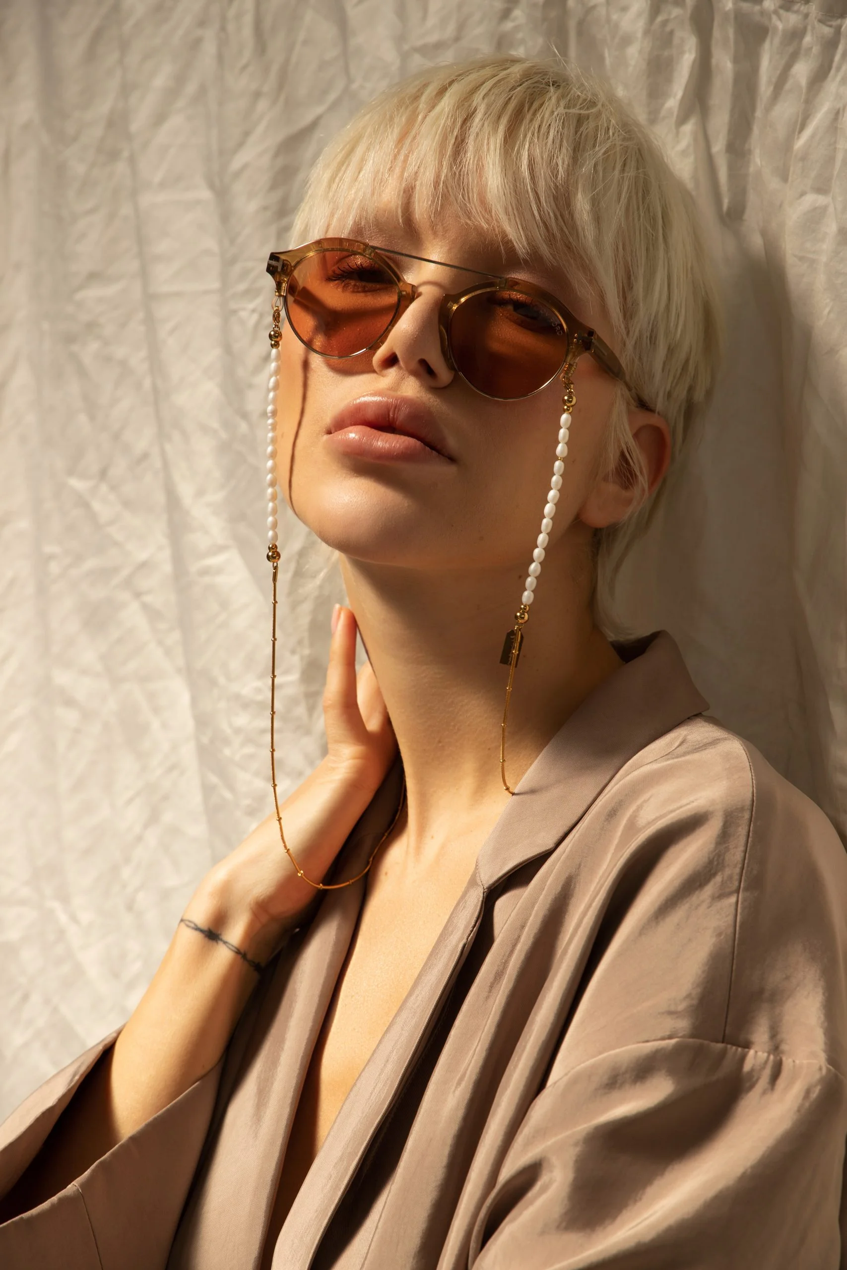 Κόσμημα για γυαλιά Rice pearls