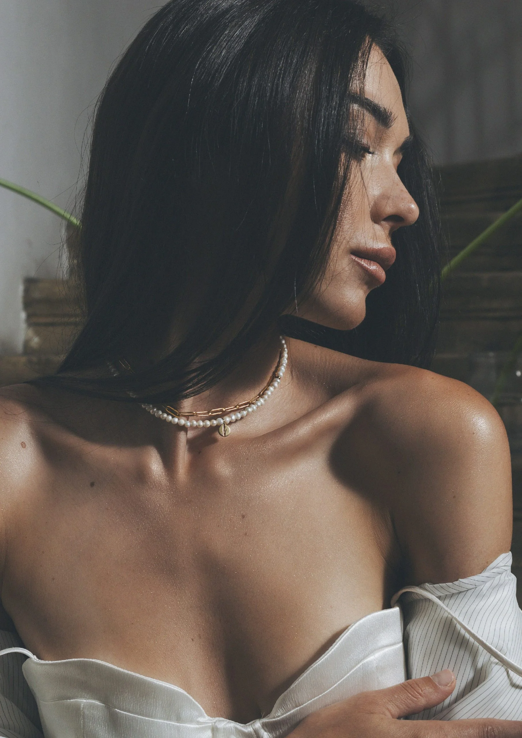 Κολιέ Pearls & Clips