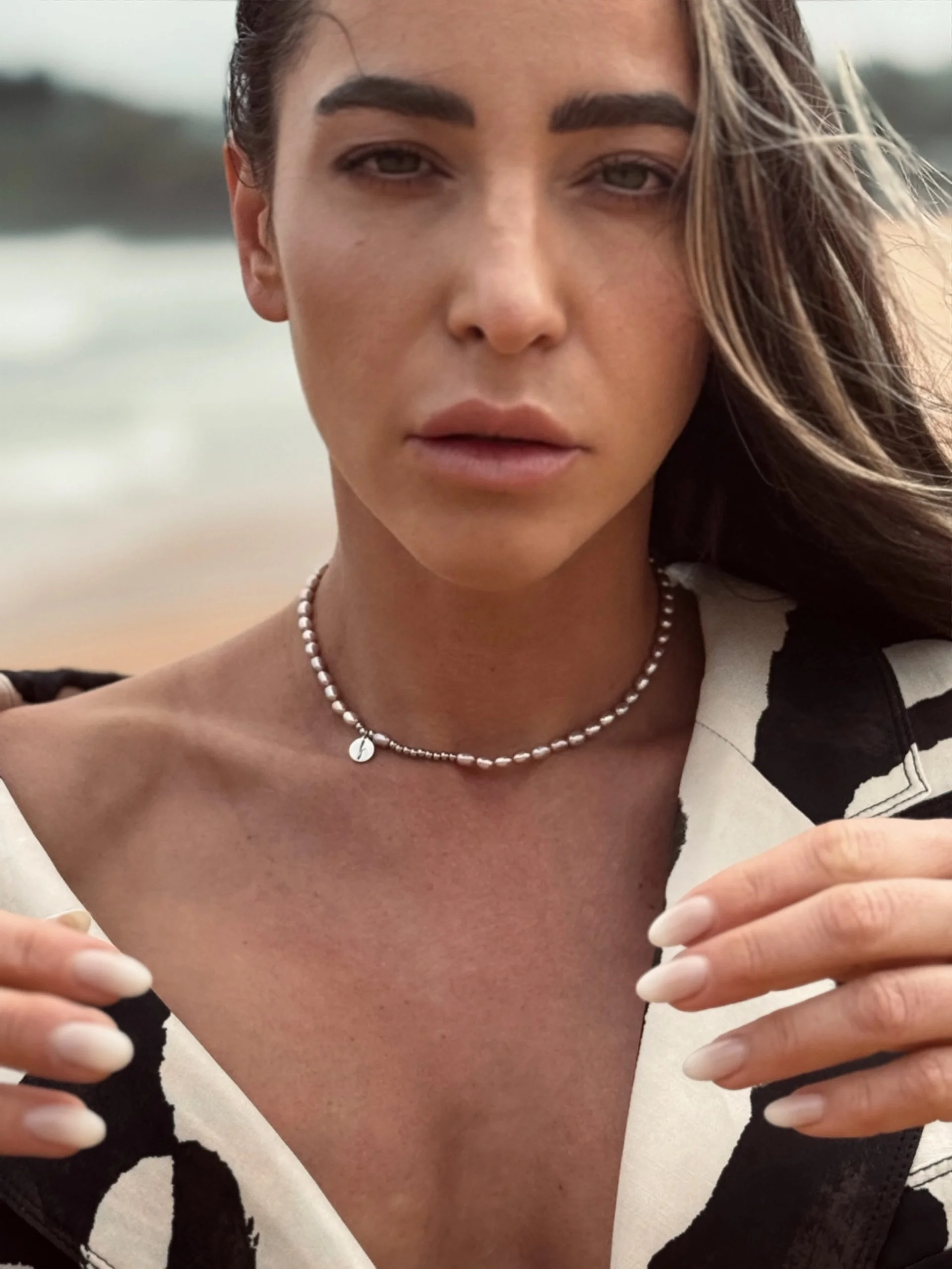 Κολιέ Rice pearls Smash