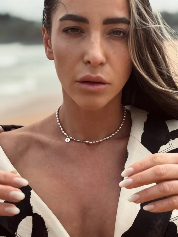 Κολιέ Rice pearls Smash