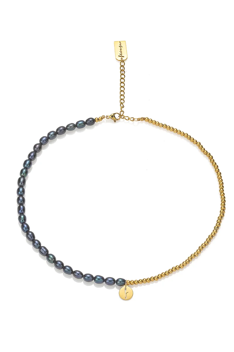 Κολιέ Rice pearls blended Deep