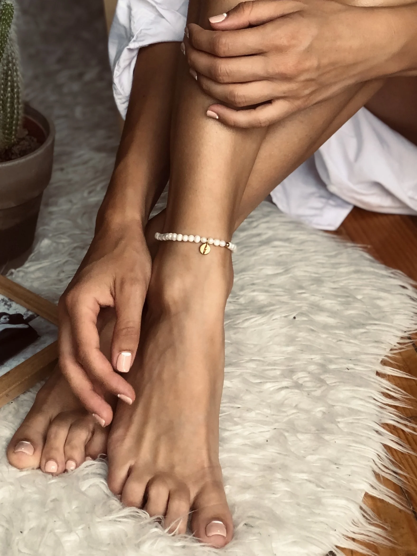 Βραχιόλι για αστράγαλο Baby Pearls