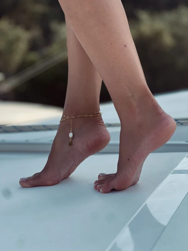 Βραχιόλι για αστράγαλο Rhythm of Pearls