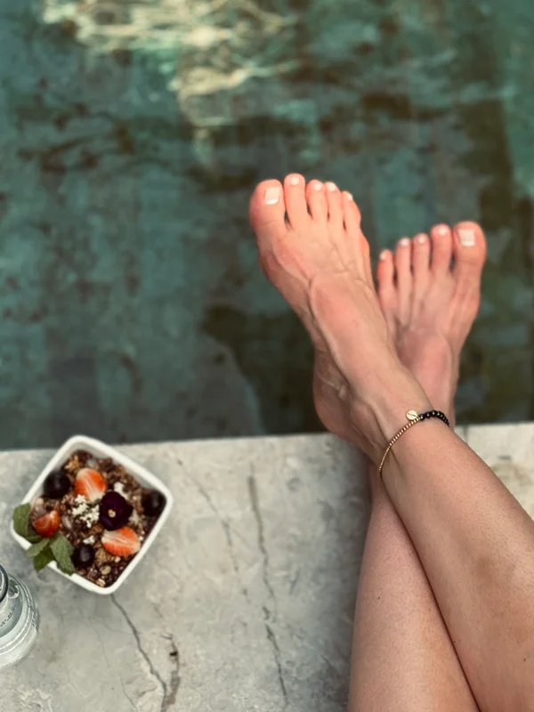 Βραχιόλι αστραγάλου Rice pearls blended